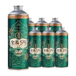 雪花 啤酒 全麦5号 全麦芽高浓度醇香啤酒 全麦芽 1L 6罐 整箱装
