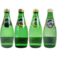 perrier 巴黎水 充气天然矿泉水 青柠味 330ml*12瓶