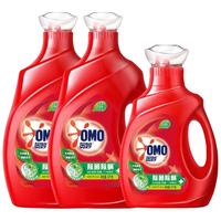 OMO 奥妙 除菌除螨洗衣液 950g*2瓶+480g/袋 桉树艾草香