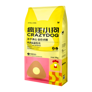  疯狂小狗 冻干夹心 狗粮  10kg
