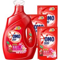 OMO 奥妙 全自动樱花味洗衣液 99.9%除菌 持久留香 含金纺浓缩天然酵素 2kg