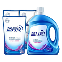 Bluemoon 蓝月亮 深层洁净洗衣液 3kg+1kg*2袋+500g/袋 薰衣草香