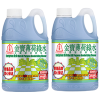 金寶（CAMPBELL）薄荷绿水地板清洁剂1L*2 瓷砖拖地清洗液强力去污除菌除异味