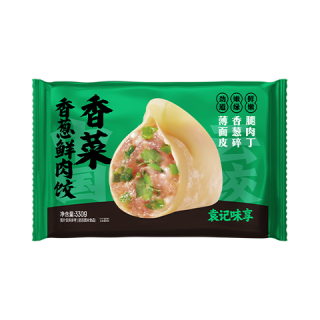 袁记味享 袁记云饺 袁记味享 袁记云饺 袁记味享 袁记云饺 冬菇马蹄鲜肉饺330g 手工包制早餐水饺馄饨 火锅食材