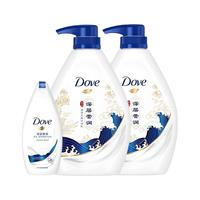 Dove 多芬 滋养美肤沐浴乳 深层营润 宫廷礼盒款 1kg*2+190g