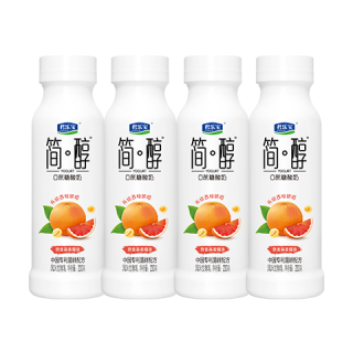 君乐宝 简醇 酸奶西柚脐橙爆珠 230g*4瓶