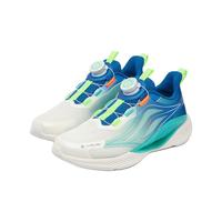 XTEP特步童鞋【氢风5.0】儿童跑鞋男女童防滑缓震旋钮扣飞弹科技跑步鞋 帆白/普鲁士蓝 29码