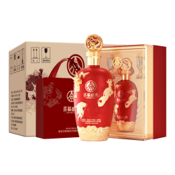 五粮液 股份出品祥龙盛世 浓香型白酒 52度 500ml*6瓶整箱 中秋宴请送礼