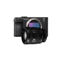  SONY/索尼 轻便小巧 全画幅微单相机+FE20-70F4镜头+256G卡+电池+麦克风  单头套机 20-70mm 黑色 F4