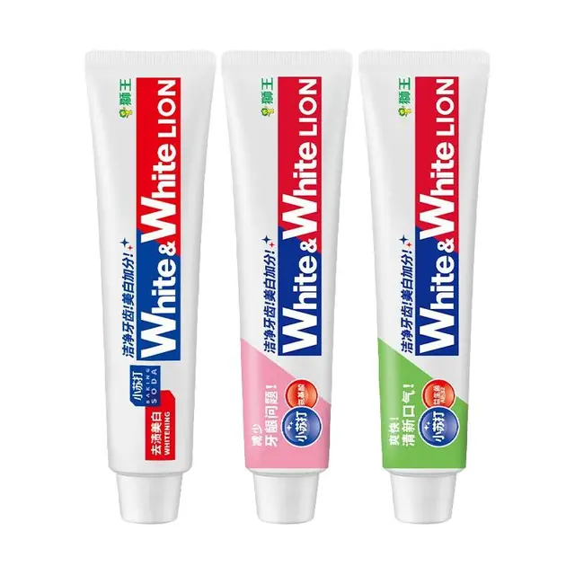 LION 狮王 WHITE&WHITE葡萄柚小苏打元气美白牙膏