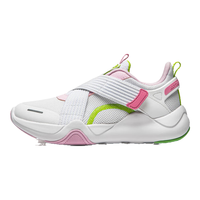 李宁 LI-NING童鞋儿童运动鞋男大童24年春款云科技轻弹一脚蹬休闲鞋YKCU128 标准白/嫩樱粉-2 36码