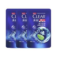 CLEAR 清扬 男士去屑洗发露 活力运动薄荷型 补充装200g*3