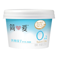 simplelove 简爱 0%蔗糖 发酵乳 原味 135g*6杯