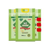 AATURELIVE N1爱宠爱猫 豆腐猫砂 6.5kg*6包 绿茶味 2mm
