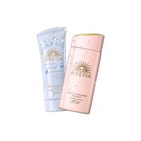  安耐晒 ANEASAY 防晒套装 (蓝瓶温和防晒啫喱SPF50+ PA++++ 90ml+金灿倍护防晒乳SPF50+ PA++++ 60ml)