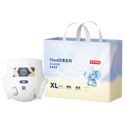 京东京造 Cloud云柔系列 拉拉裤 XL34片