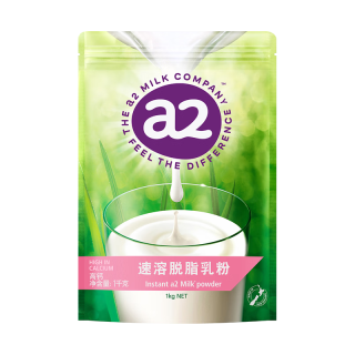 移动端、京东百亿补贴：a2 成人高钙脱脂奶粉 1kg