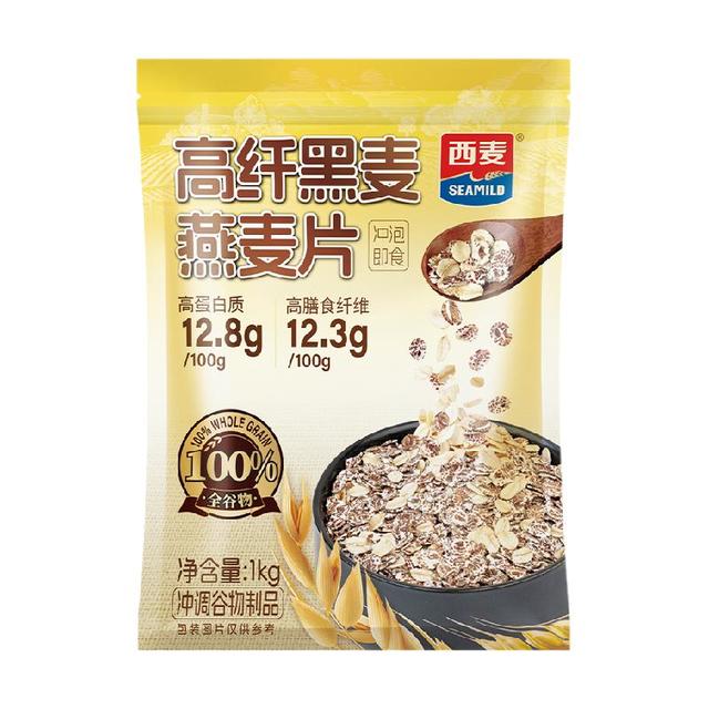 今日必买：西麦 高纤黑麦燕麦片1000g×1袋