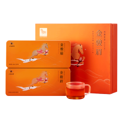 八马茶业 武夷红茶 金骏眉 欢腾320g（买一赠一）端午送礼茶叶 礼盒装
