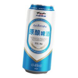 天湖啤酒 拉格工艺 黄啤  听装 500mL