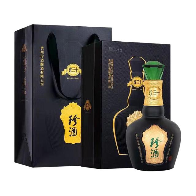 KWEICHOW ZHENJIU 珍酒珍品系列珍三十53%vol 酱香型白酒500ml 单瓶装