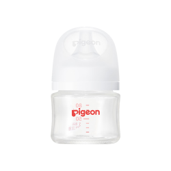 贝亲 自然实感第3代PRO系列 AA185 玻璃奶瓶 80ml SS 0月+