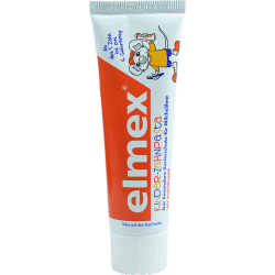 Elmex 0-6岁儿童牙膏乳牙期含氟防蛀低泡温和不辣口50ml*3支