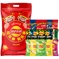 乐事（Lay's）薯片分享装 新年大礼包 610克 混合口味