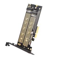 JEYI 佳翼 NVMe转接卡PCIE转M.2转接卡双盘M.2扩展卡PCIE3.0 Gen3