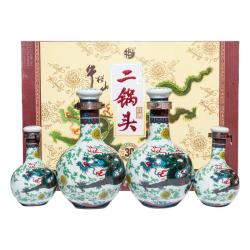 牛栏山 二锅头青龙珍品30  盒子微瑕 无礼袋特价 53度 500mL 2瓶 +125mL*2瓶礼盒装