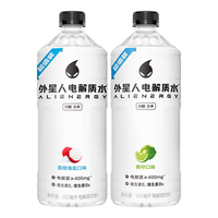 外星人电解质水950ml整箱大瓶装0糖0卡0脂运动含维生素电解质饮料补水 荔枝海盐口味12瓶