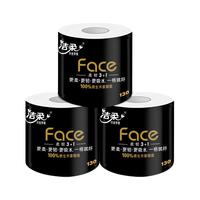 C&S 洁柔 黑Face系列 有芯卷纸 4层*130g*30卷