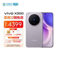 vivo X300 12+256G 惬意紫 蓝晶x天玑9500 6040mAh 蓝海电池 蔡司2亿超级主摄 拍照 手机