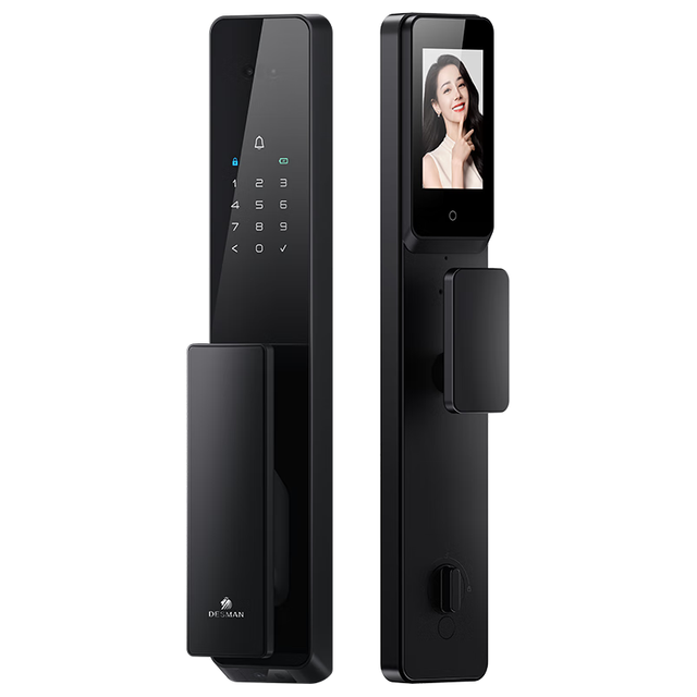 德施曼 Q2F 3D人脸识别 下摄版 典雅黑 智能门锁