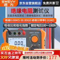 移动端、京东百亿补贴：速为 SW3010 绝缘电阻测试仪 100V/1000V