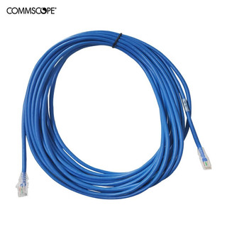 COMMSCOPE康普六类千兆网络跳线六类非屏蔽跳线家用办公成品网线 99英尺30米