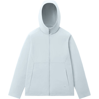 蕉下 气绒服男士秋冬季保暖连帽轻薄夹克外套户外CL233薄灰蓝XL