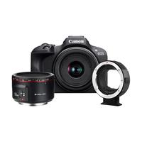  Canon/佳能 4k高清 微单相机+转接环+永诺50F1.8  单头套机 F1.8 50mm