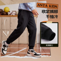 保暖服饰：安踏 男童加绒运动长裤