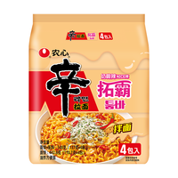 NONGSHIM/农心 芝士奶香 方便面 辛拉面拓霸4连包 包装 548g