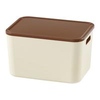 稻草熊特大号衣物收纳箱加厚卧室零食玩具客厅整理箱桌面置物收纳盒箱 白透收纳箱【三个装】35*25*20.5cm