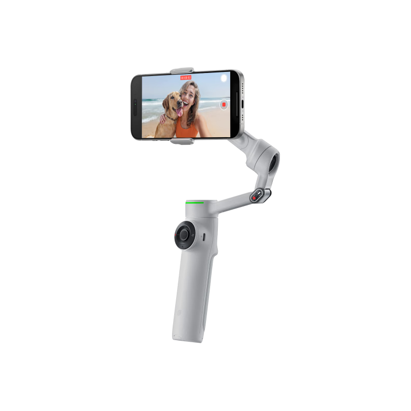 影石（Insta360）Flow 2 Pro 手机稳定器手持云台三轴防抖vlog（遐想灰 AI追踪模块礼盒）
