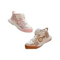 泰兰尼斯童鞋女童运动鞋秋季软底舒适休闲鞋儿童跑步鞋男童平衡车鞋 白/粉 29码 内长18.0cm适合脚长17.0cm