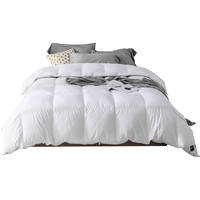 维克多（VCD）冬季羽绒被95白鹅绒被子加厚保暖被芯100支全棉白色充850g150*210 【加厚冬被】95%鹅绒白色 150cm*210cm