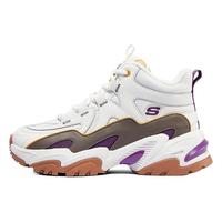 斯凯奇(Skechers)女鞋加绒 冬季内里加绒老爹鞋运动鞋高帮耐磨休闲鞋子 自然色/加绒机甲鞋/店长主推 6.5/36.5/235