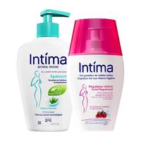 茵缇玛（Intima） 蔓越莓私处护理液 女性私密处妇科阴部洗液组套 200ml*2瓶 果香净味+滋润款