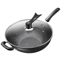 银爵 麦饭石不粘锅炒锅 28cm 无盖