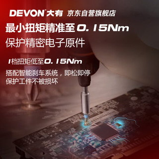 大有（Devon）第三代电动螺丝刀/起子机锂电螺丝批工具套装电工具5617+42件组套