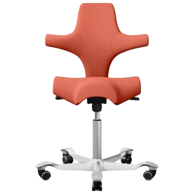 FLOKK HAG Capisco骑马椅电脑椅人体工学椅办公椅老板椅 橘红色-羊毛