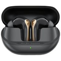  SOUNDPEATS/泥炭 高通S3音频10mm大动圈+XMEMS微型喇叭 无线蓝牙耳机  有线充电 耀影黑 Type-C